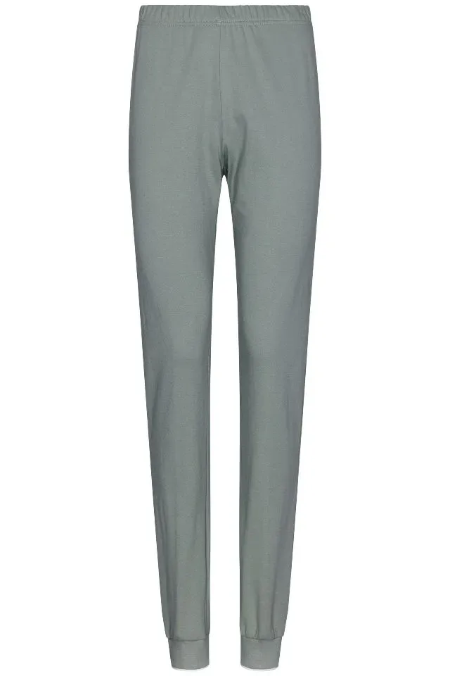 Pastunette pyjama dames: gestreept groen, interlock ( PAS.53 )