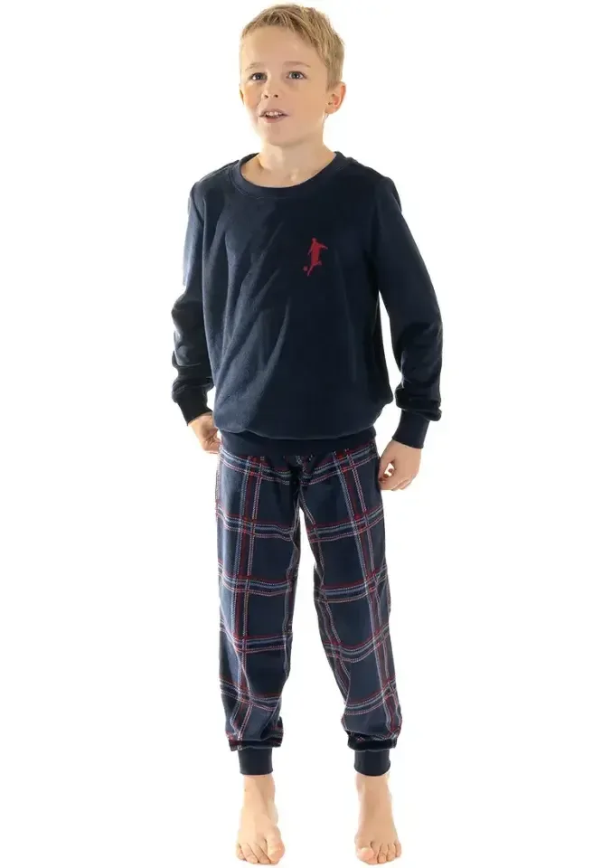 Pastunette Pyjama jongens: Fleece, Blauw ( PAS.55 )