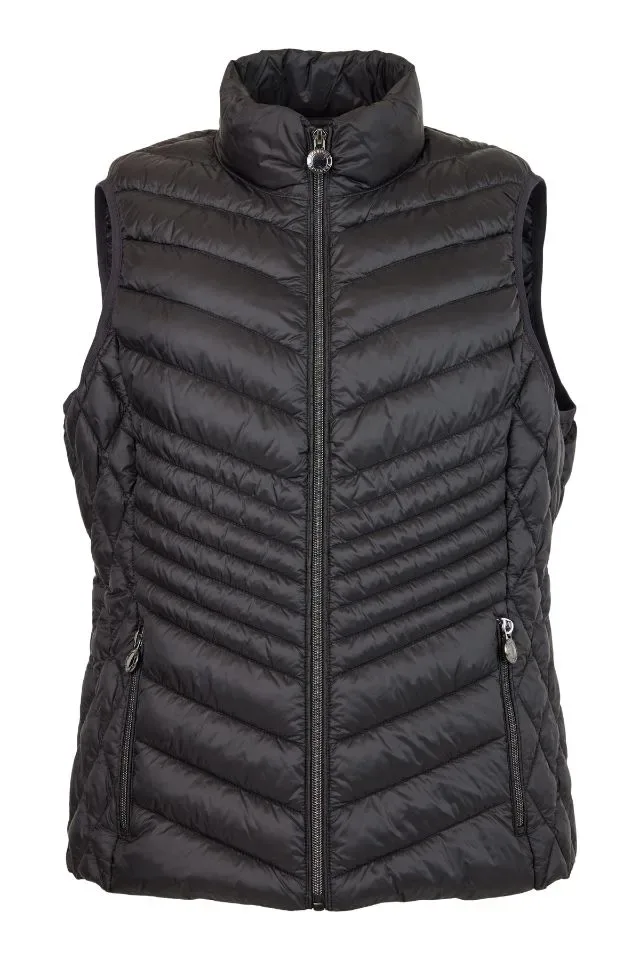 Frandsen Bodywarmer: Zwart, gewatteerd ( FRA.12 )