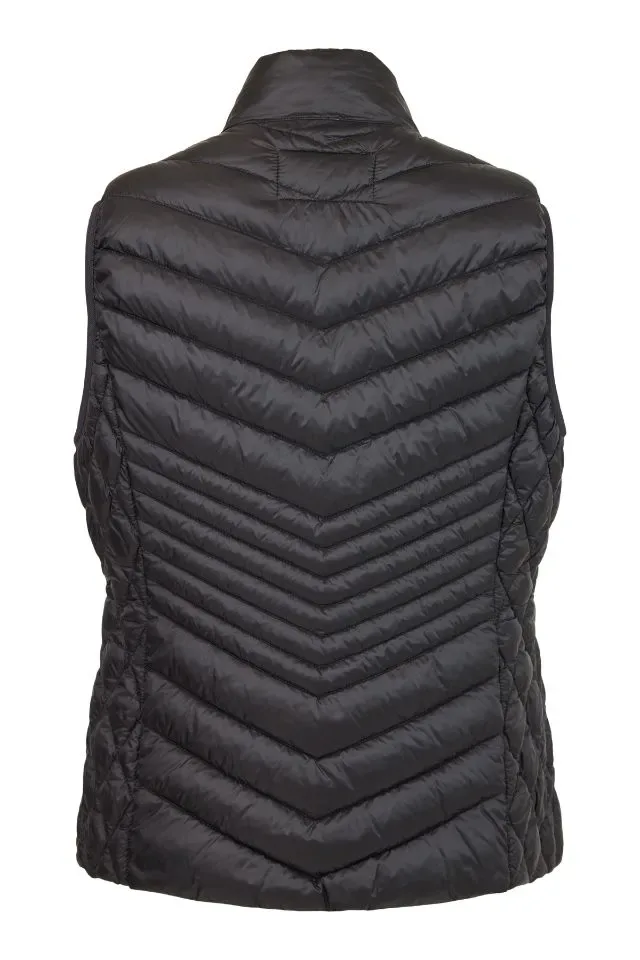Frandsen Bodywarmer: Zwart, gewatteerd ( FRA.12 )