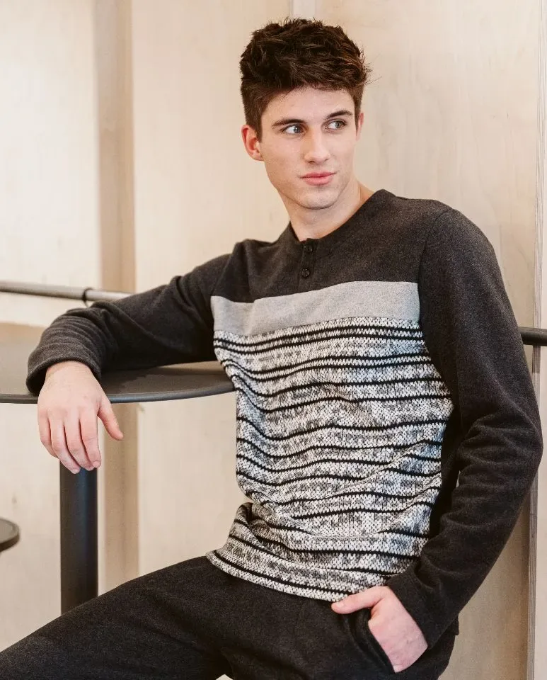 Egatex ( Soy ) Heren Pyjama: Punto Milano, warm ( EGA.433 )