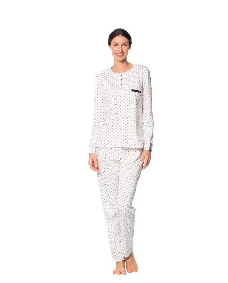 Egatex pyjama Daems: Interlock, Ecru ( EGA.435 )