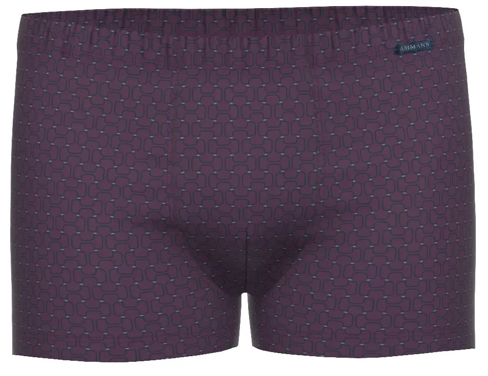 Ammann Heren Boxer: Blauw / Bordeaux ( AMM.630 )