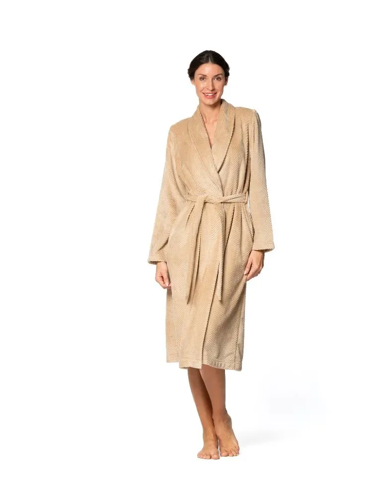 Egatex Kamerjas Dames: Beige, met riem ( zeer warm ) ( EGA.445 )