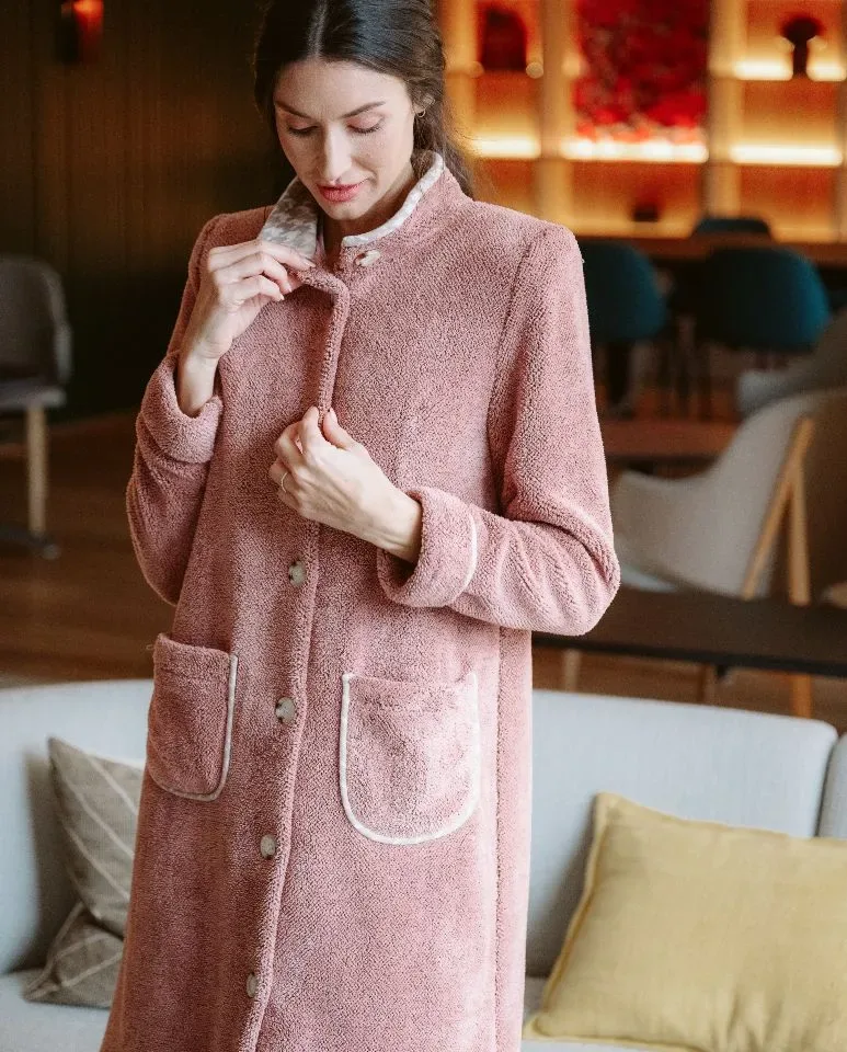 Egatex Kamerjas Dames: Rose, met knopen, Warm ( EGA.439 )