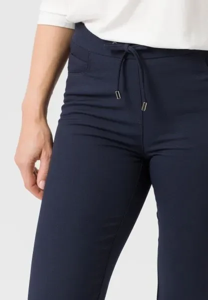 Frank Walder Dames Broek: Brenda, Donker blauw, met elastiek in de lenden ( WAL.39 )