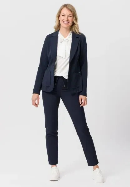 Frank Walder Dames Broek: Brenda, Donker blauw, met elastiek in de lenden ( WAL.39 )