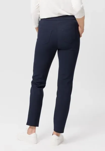 Frank Walder Dames Broek: Brenda, Donker blauw, met elastiek in de lenden ( WAL.39 )