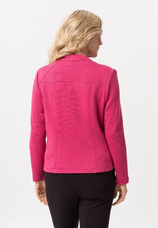 Frank Walder gilet met rits: Fuschia ( WAL.35 )