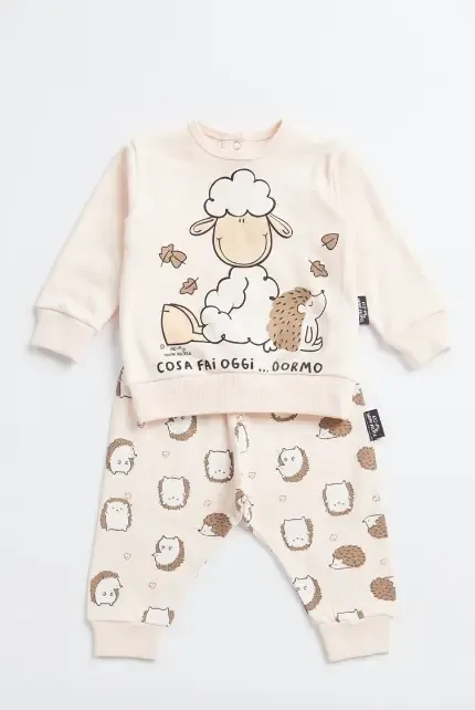 Happy People Pyjama Meisjes: Egels, Interlock vanaf 12maanden ( HAP.127 )