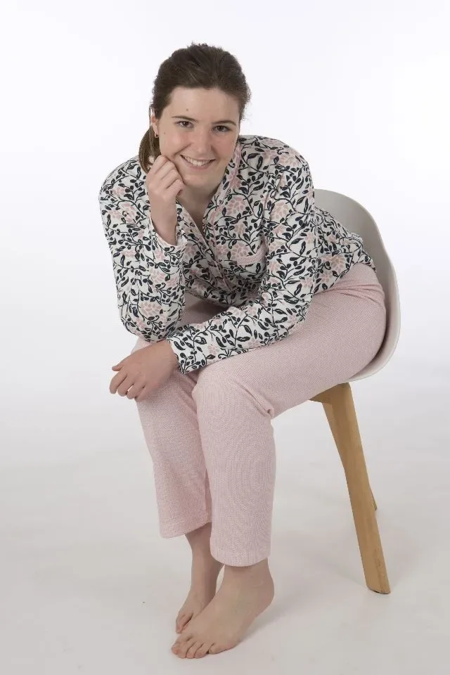 Perlina Dames Pyjama: Ivy, interlock, gemoltoneerd ( LINA.62 )