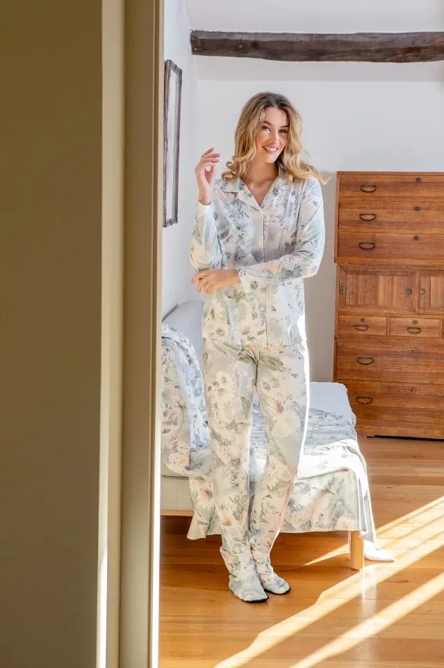 Mitjans Pyjama Dames: doorknoop model ( MIT.114 )