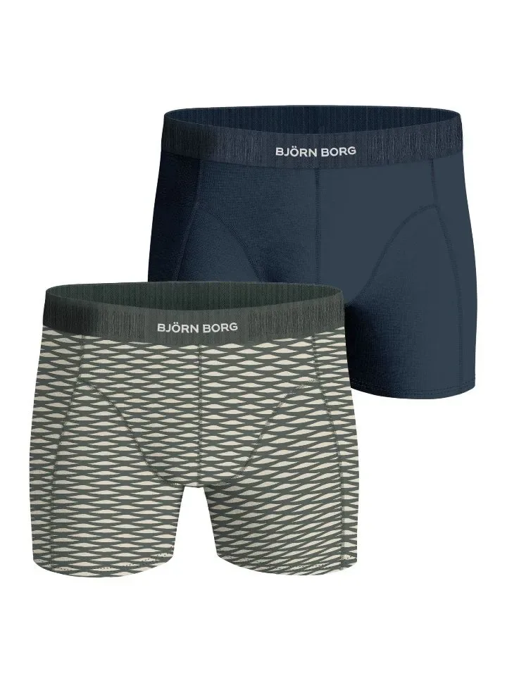 Bjorn Borg Boxer Heren: Premium Cotton Stretch 2P  bjo.7