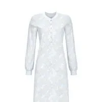 Ringella nachthemd dames: 105cm, ronde hals, Sky blue ( RIN.527 )