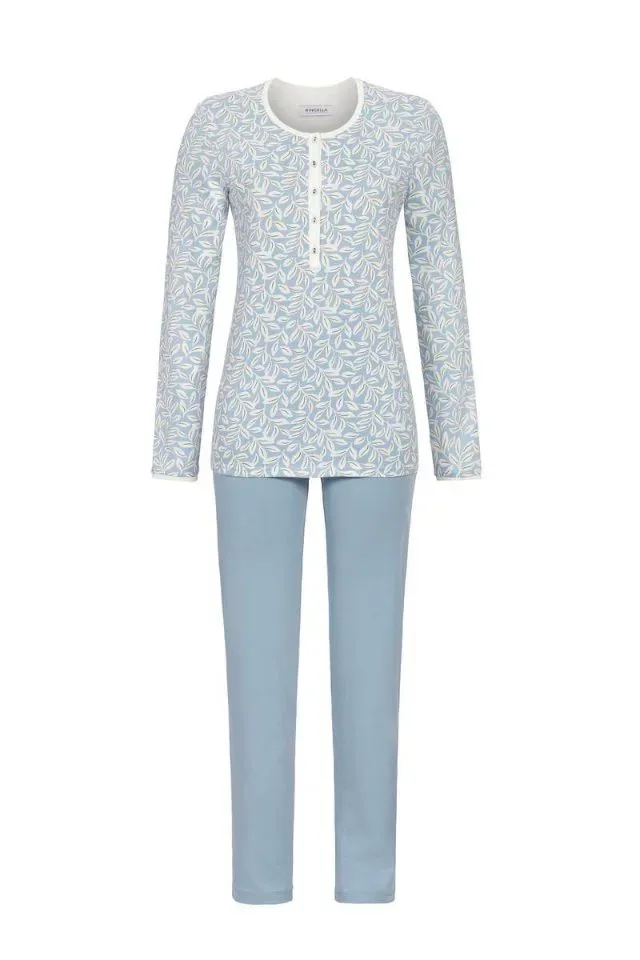 Ringella pyjama dames: blauw, interlock ( RIN.535 )