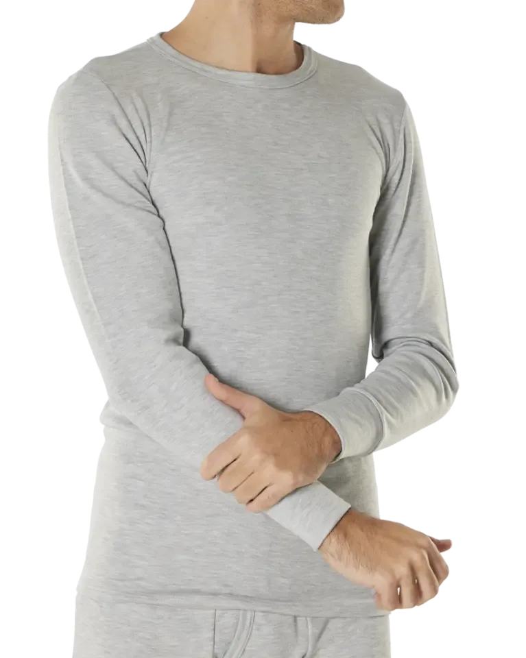 Stern Thermisch onderhemd Heren: Grijs, lange mouw, tot 3xL ( DUL.10 )