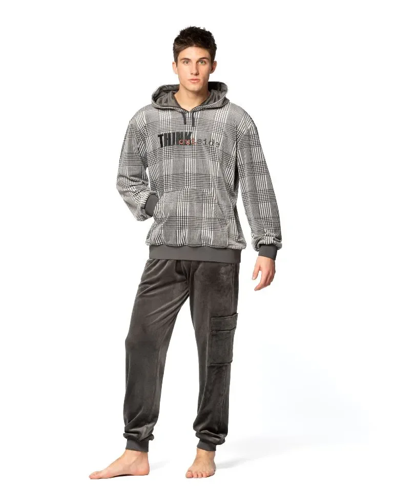 Egatex ( Soy ) Heren Jogging: Pied de poules, Verlours ( EGA.453 )