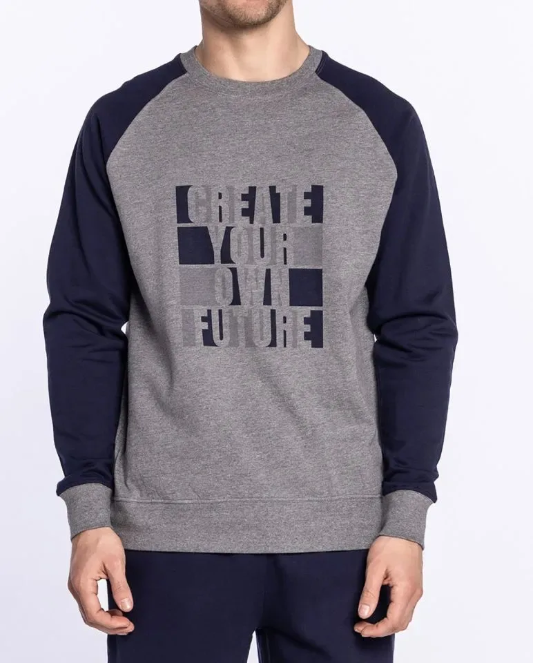 Punto Blanco heren pyjama / Training: Snowy, Blauw, gemoltoneerd ( PUN.63 )