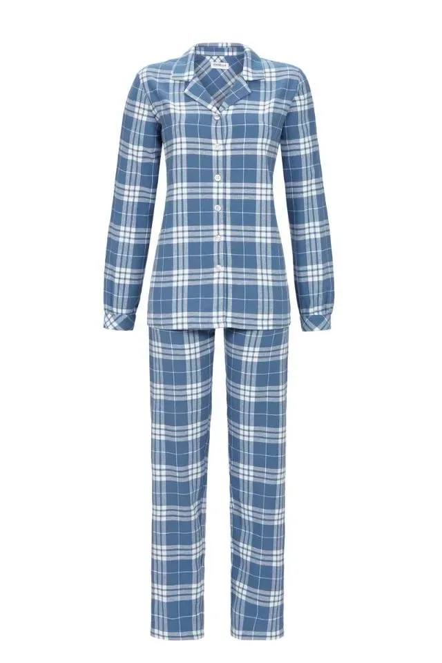 Ringella dames pyjama: Flanel, doorknoop ( Rin.542 )