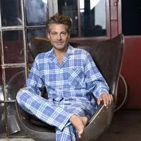 Ringella Heren pyjama: Flanel, doorknoop ( RIN.543 )