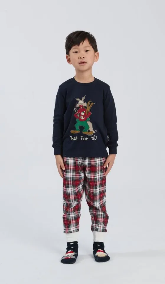 Happy people  Jongens Pyjama: Blauw, Interlock ( HAP.136 )