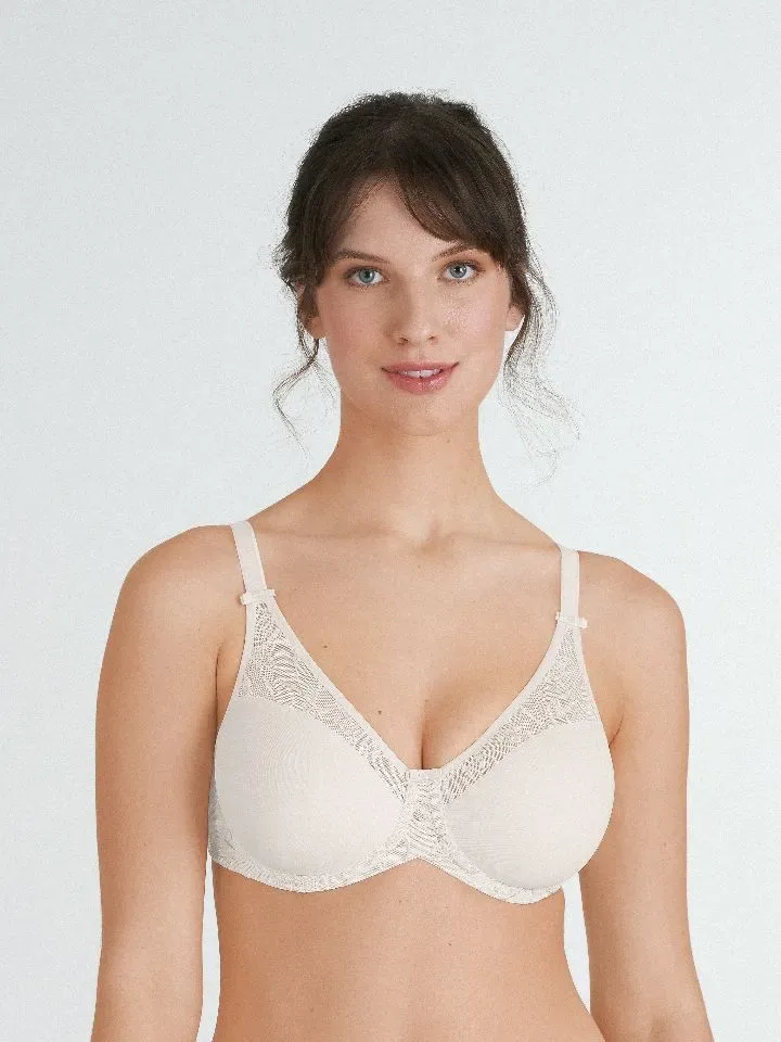 Felina Beugel bh moulded: Vision deluxe, Poselain kleur ( Europese Maten )  fel.639 )