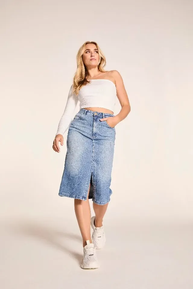 Para Mi Dames jeans rok: July, Cosmic Blue, Daily Denims  ( PARA.339 )