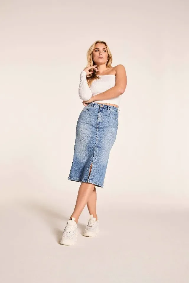 Para Mi Dames jeans rok: July, Cosmic Blue, Daily Denims  ( PARA.339 )