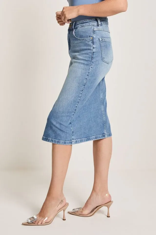 Para Mi Dames jeans rok: July, Cosmic Blue, Daily Denims  ( PARA.339 )