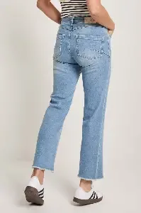 Para Mi Dames jeans broek: Mila ( Mini Flare ), Cosic Blue, Daily denims ( PARA.341 )