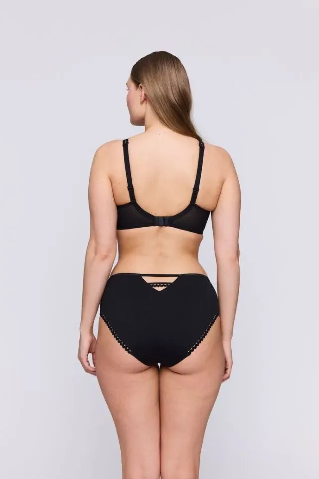 Prima Donna Twist Taille Slip: Vivgirl, Zwart, Hoog model ( PDO.341 )