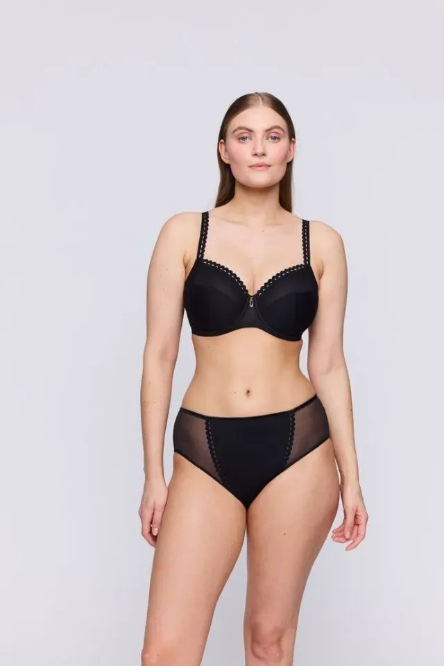 Prima Donna Twist Taille Slip: Vivgirl, Zwart, Hoog model ( PDO.341 )