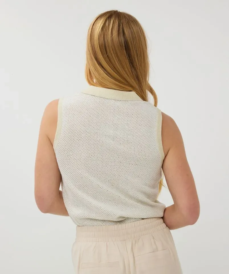 Esqualo Polo top: Light Stone ( ESQ.295 )