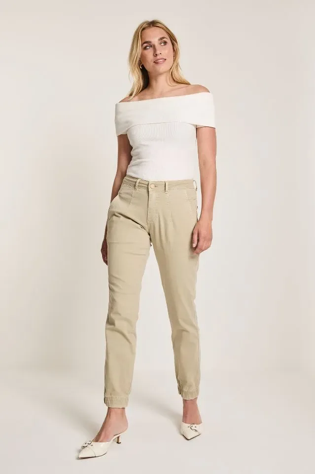 Para Mi Dames Broek: Bowie ( Dart ) / morella, Light Olice ( PARA.344 )