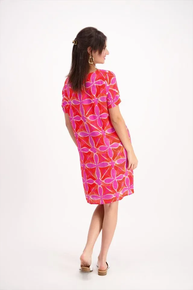 Signe Nature Kleed: Rood / Lila ( Signe.1286 )