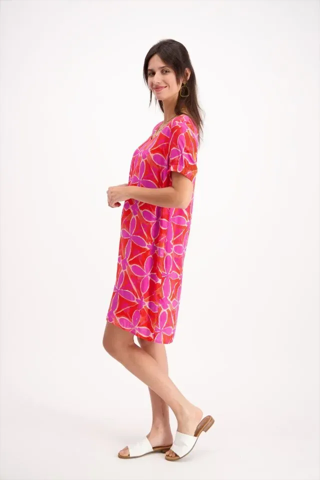Signe Nature Kleed: Rood / Lila ( Signe.1286 )