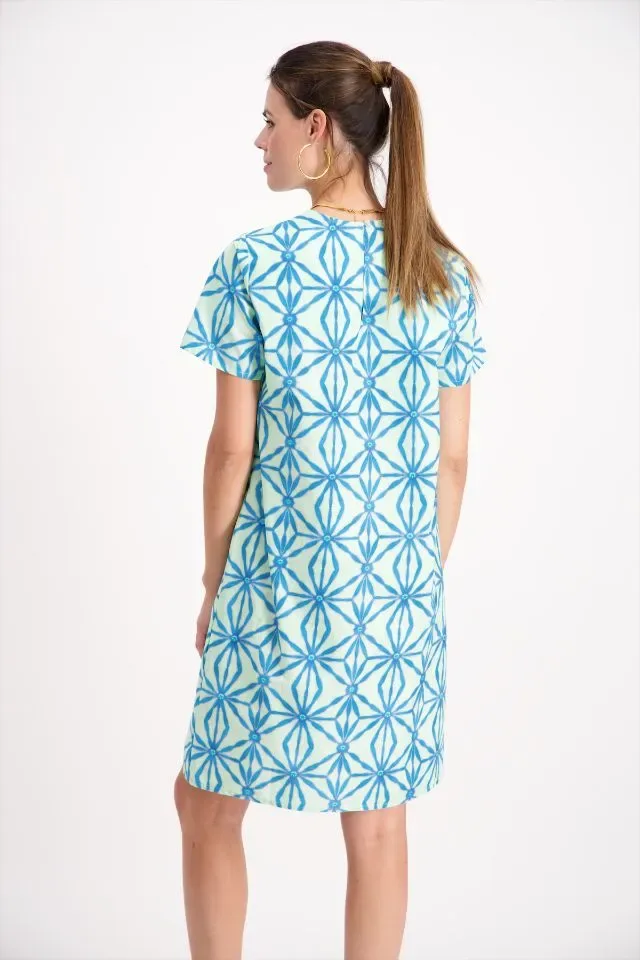 Signe Nature Kleed: Turqoise, 100% katoen ( Signe.1287 )