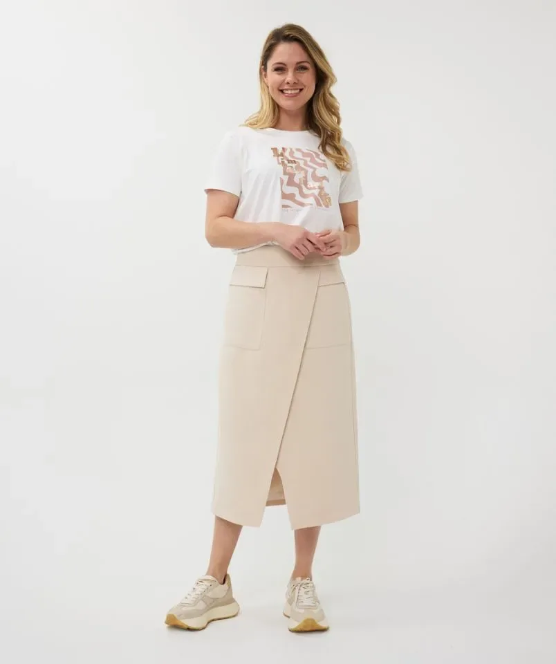 Esqualo Shirt korte mouw, Folie print ( ESQ.302 )