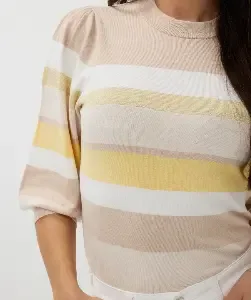 Esqualo Pull: Gestreept 3/4 mouw ( ESQ.310 )