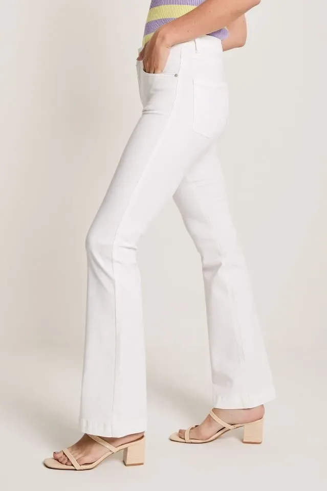 Para Mi Dames Jeans broek: White, Jade Color Denim, Lengte 34 ( PARA.346 )