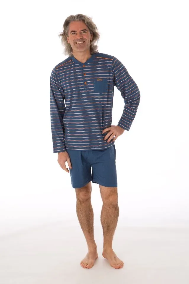 Perlina Heren pyjama: Lange mouw, Korte broek en lange broek ( LINA.76 )