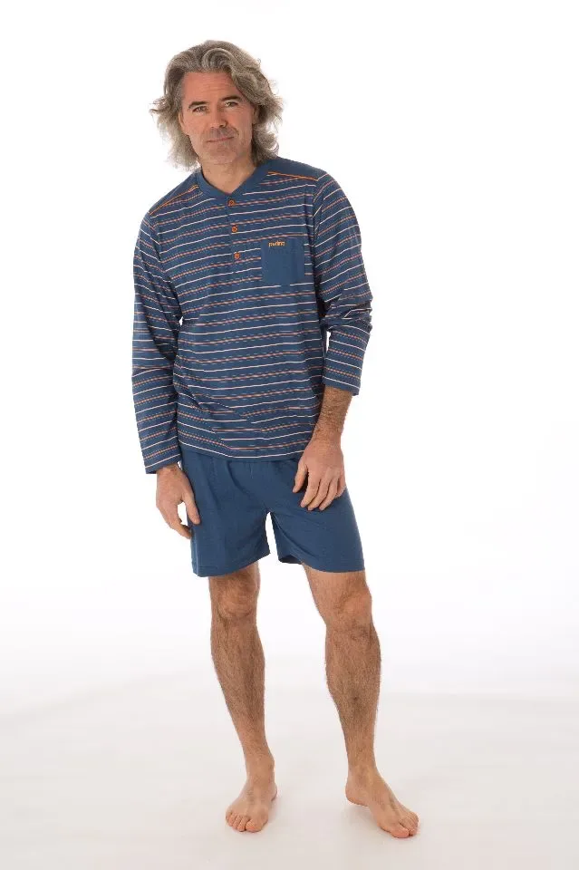 Perlina Heren pyjama: Lange mouw, Korte broek en lange broek ( LINA.76 )