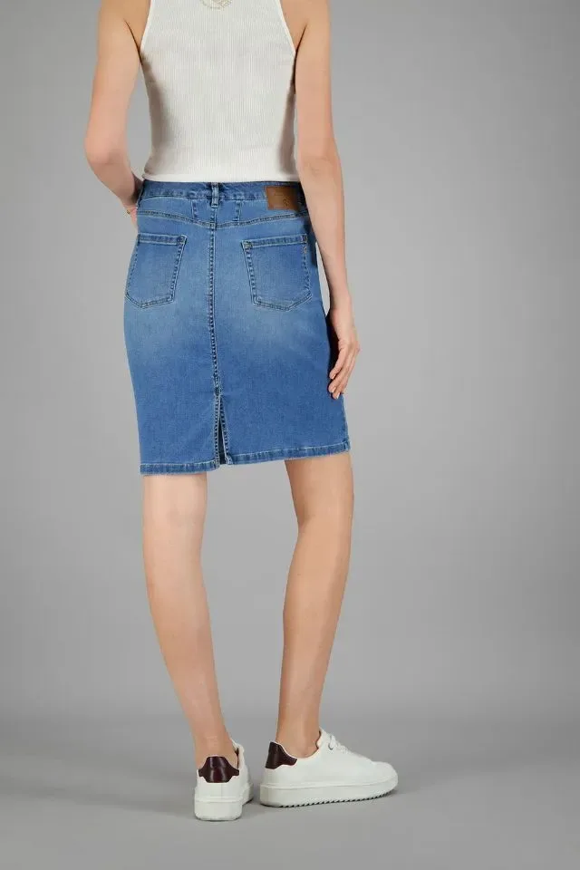 Gardeur Jeans rok: Hedi550, Jeans blauw ( GAR.10 )