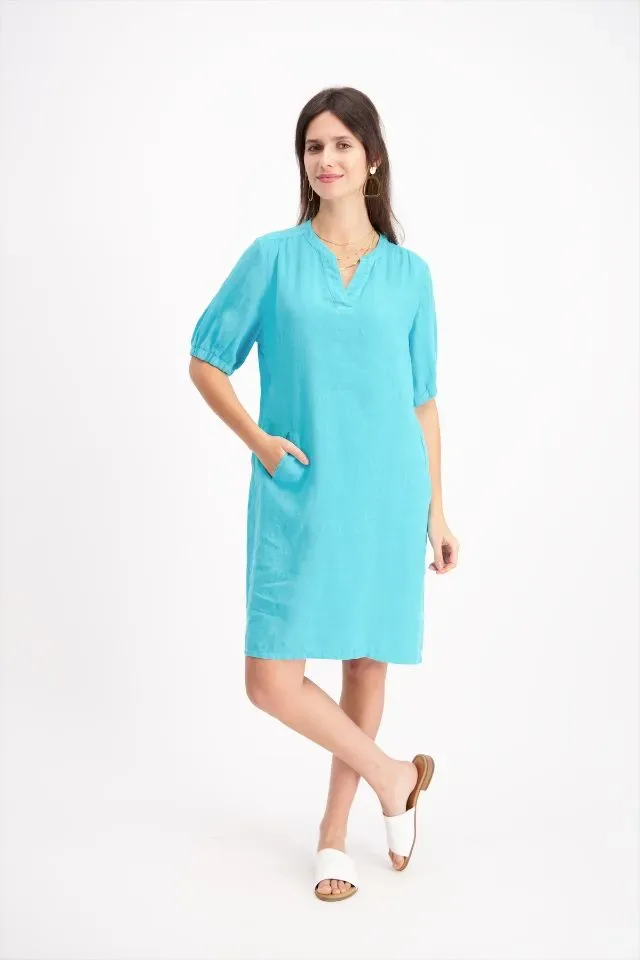 Signe Nature Kleed: Linnen, Blauw ( Signe.1304 )