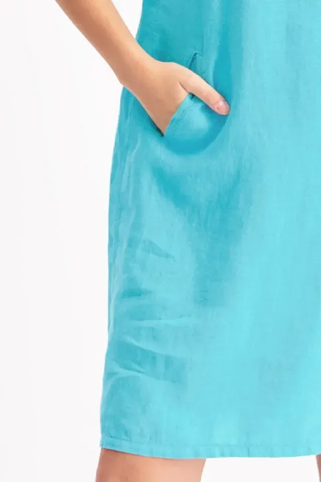Signe Nature Kleed: Linnen, Blauw ( Signe.1304 )