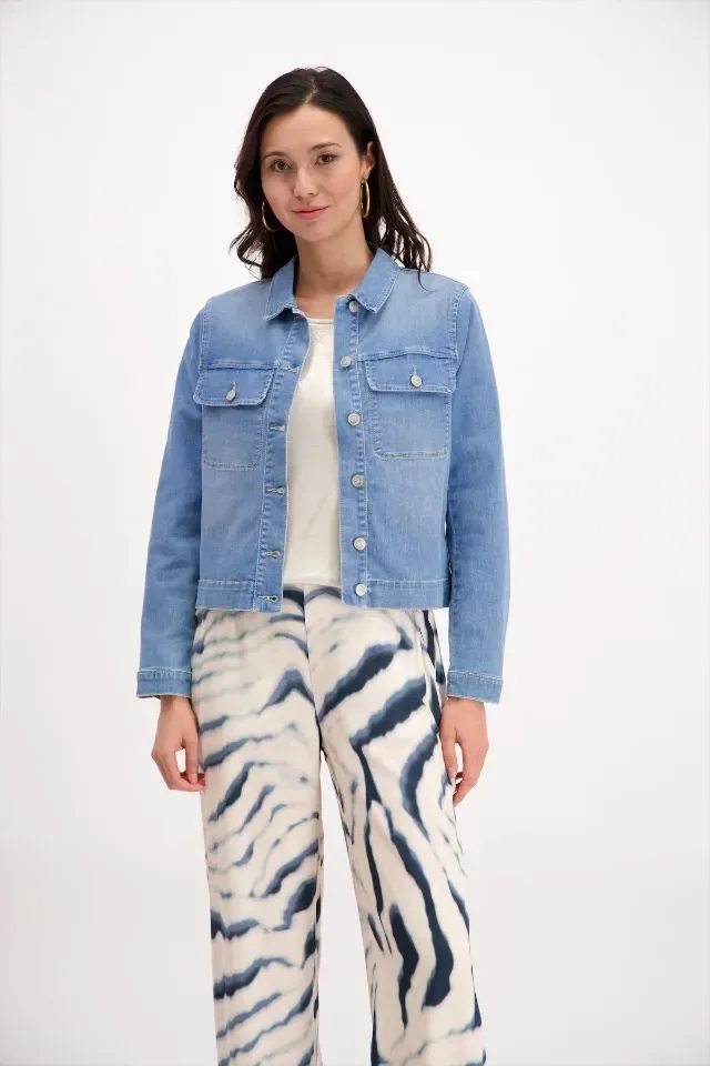 Signe Nature Jeansvest: Met knopen sIGNE.1308