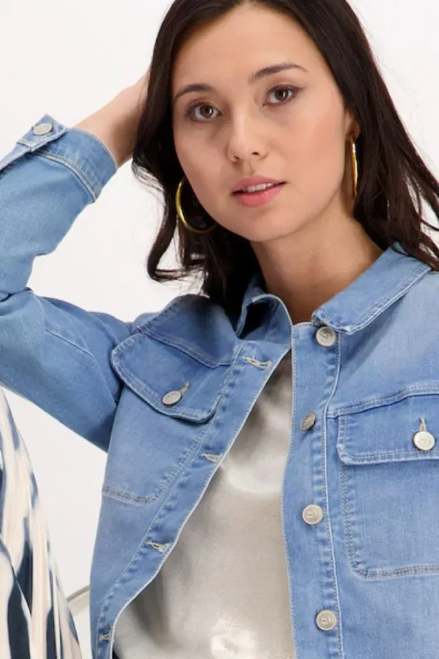 Signe Nature Jeansvest: Met knopen sIGNE.1308