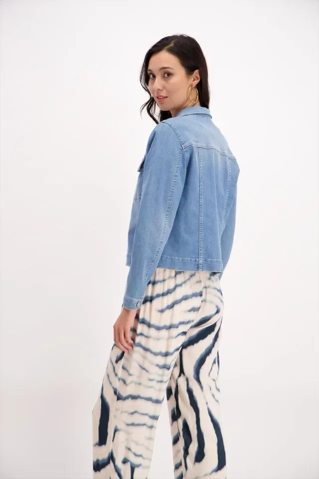 Signe Nature Jeansvest: Met knopen sIGNE.1308