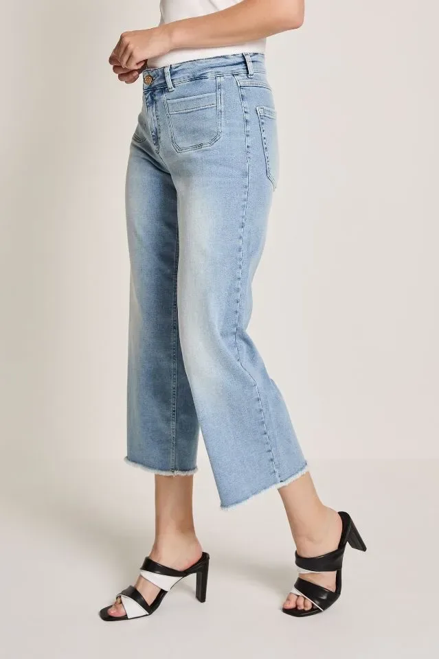 Para mi dames Jeans broek: Eve Pocket, Daily Denims, Used vintage, L26 ( PARA.358 )