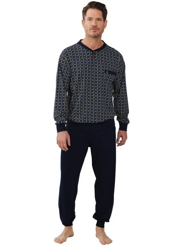 Pastunette / Robson Heren Pyjama: multi color, Lange broek ( PAS.72 )
